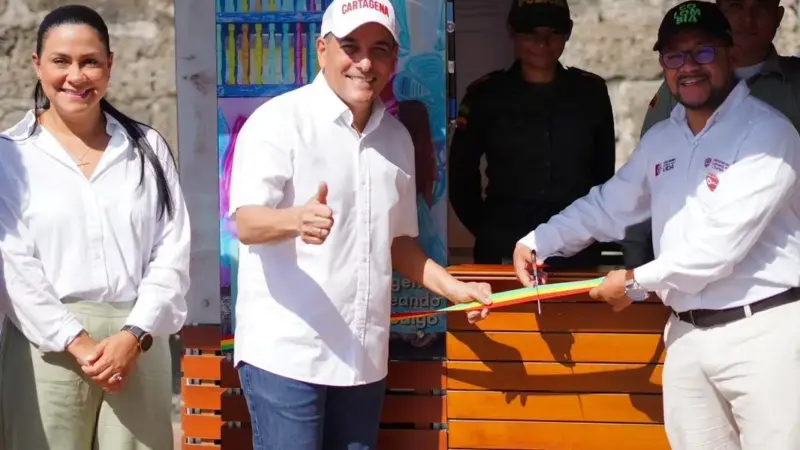 Cinco centros de atención al turista fueron inaugurados hoy en cartagena.