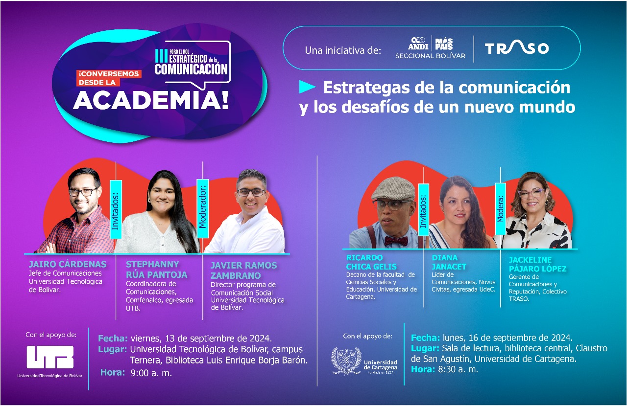 Listo Foro «El rol estratégico de la comunicación»,dos conversatorios académicos preceden el evento de octubre próximo.
