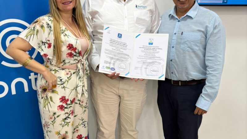 Surtigas recibe la certificación sello oro en Basura Cero.