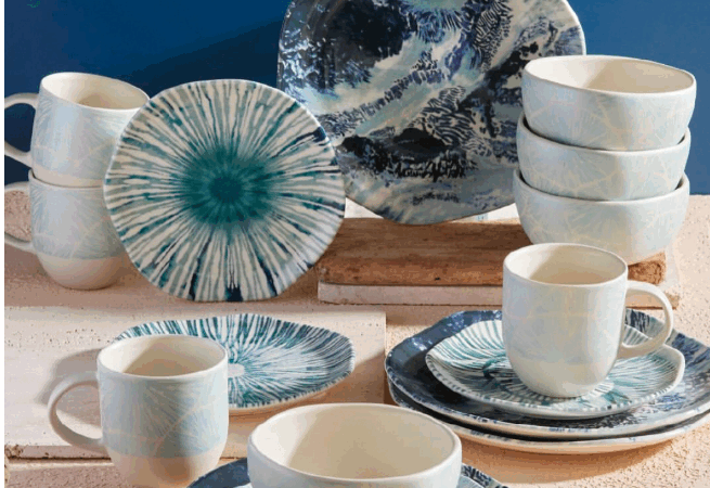 Océano, la nueva colección de Vajillas Corona, tendencia global que trae serenidad a la mesa.