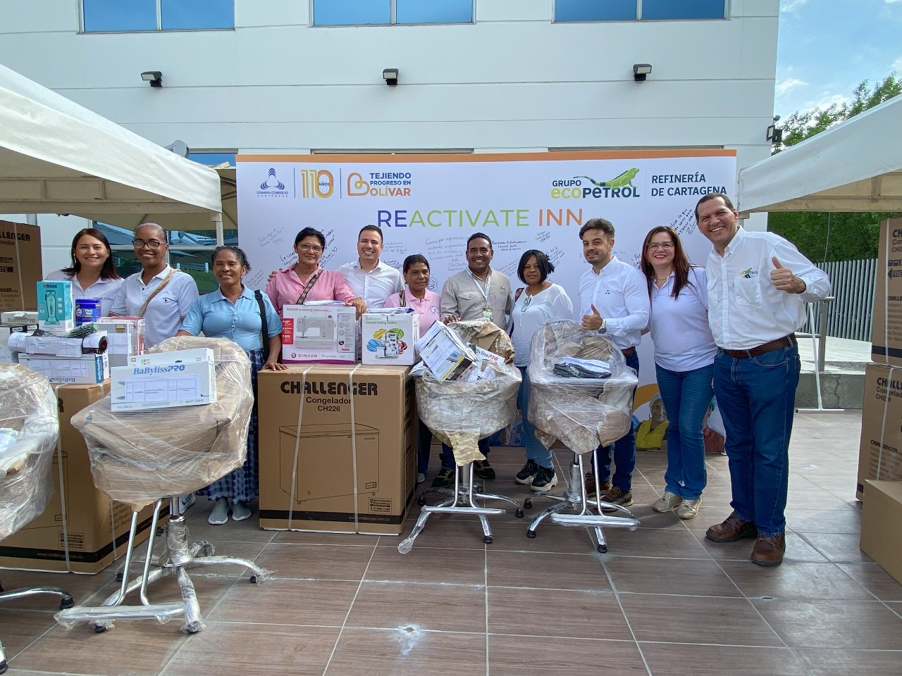 Más de 6.000 activos productivos a emprendedores de la ciudad han entregado Ecopetrol y la Cámara de Comercio de Cartagena.