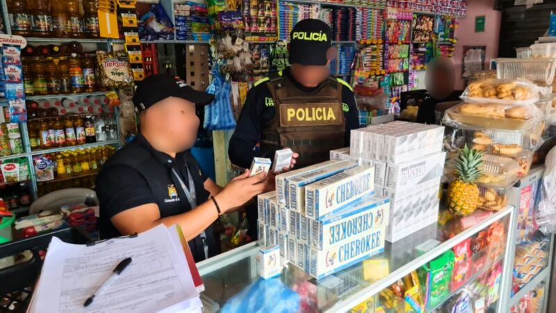 Decomisan licor y cigarrillos ilegales en el municipio de Turbaco.