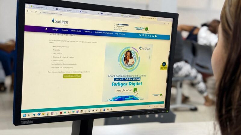 Con sus canales digitales y su línea de atención telefónica, Surtigas fortalece la atención a sus usuarios.