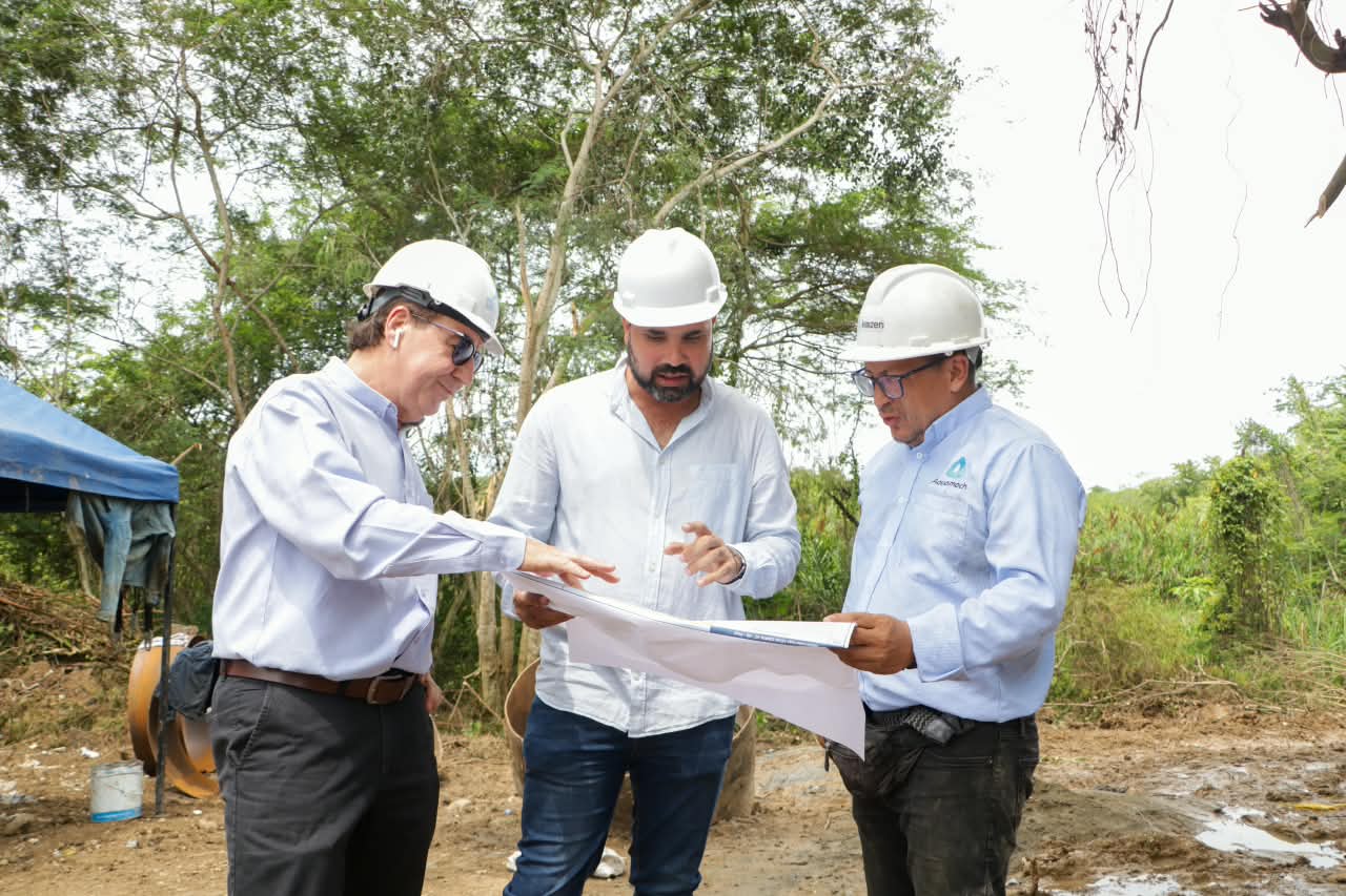La tubería de 45 pulgadas que se averió en pasacaballos avanza en un 50%: Acuacar.