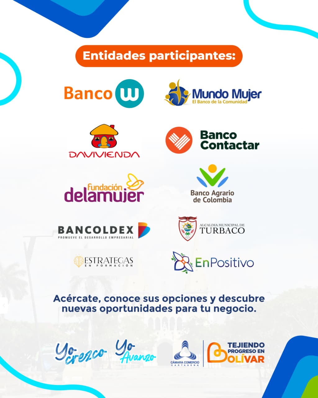 Este viernes 9 de octubre Turbaco se conecta con nuevas oportunidades para el comercio.