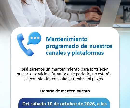 Surtigas realizará mantenimiento programado de sus canales y plataformas este 10 y 11 de octubre de 2026.