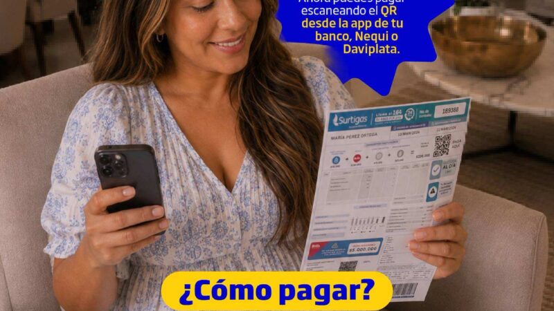 Usuarios de Surtigas ya pueden pagar su factura a través de Bre-B.